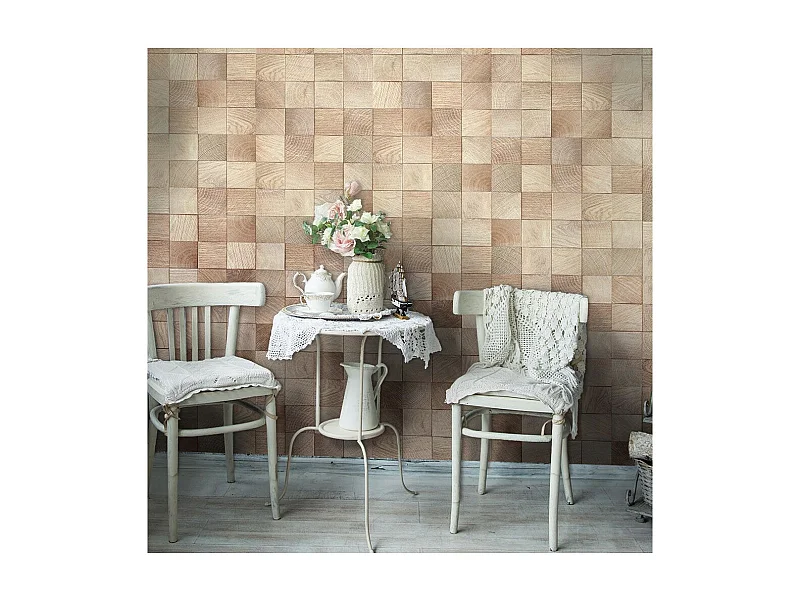 Papier Peint "Wooden Geometry" 50x1000cm