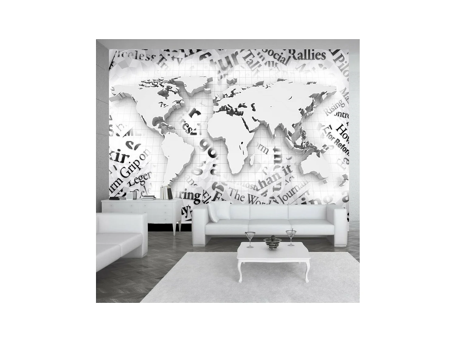 Papier Peint "The World of Newspapers" 245 x 350 cm