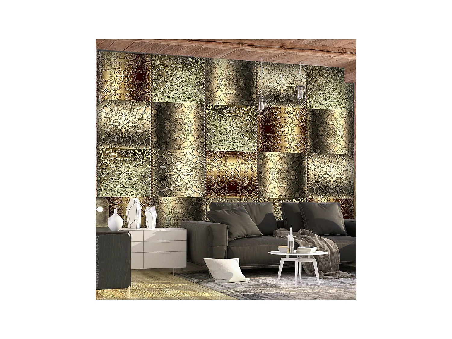 Papier Peint "Metal Plates" 175 x 250 cm