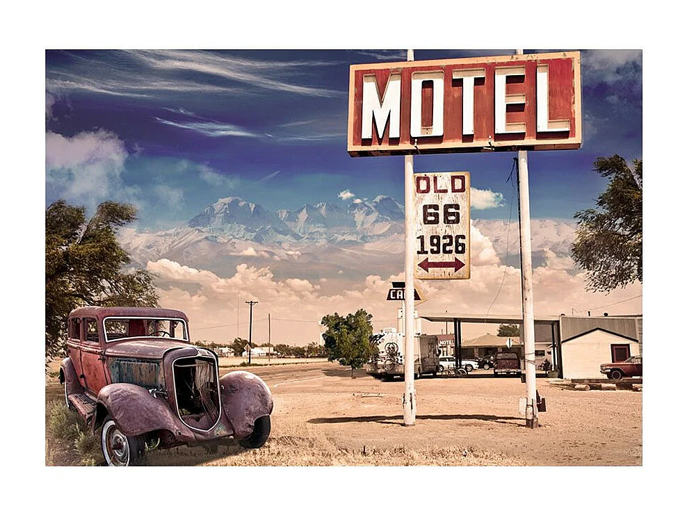 Papier Peint "Old Motel" 105 x 150 cm