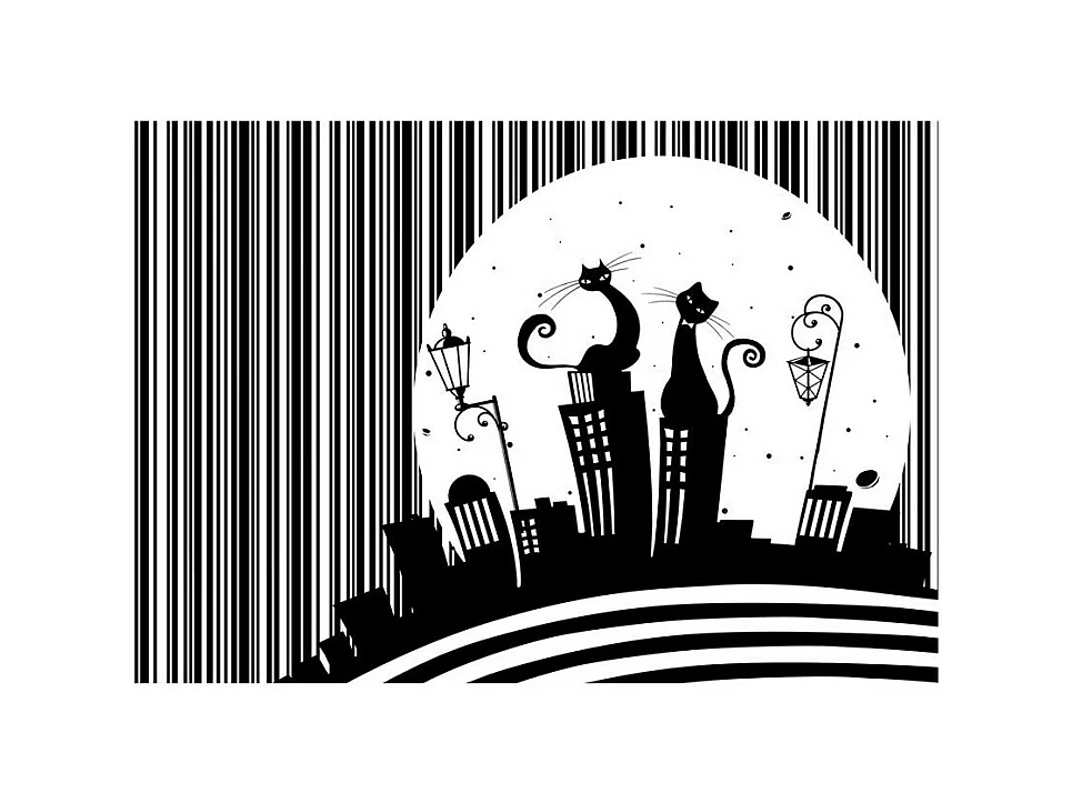 Papier Peint "Cat's Melody" 140 x 200 cm