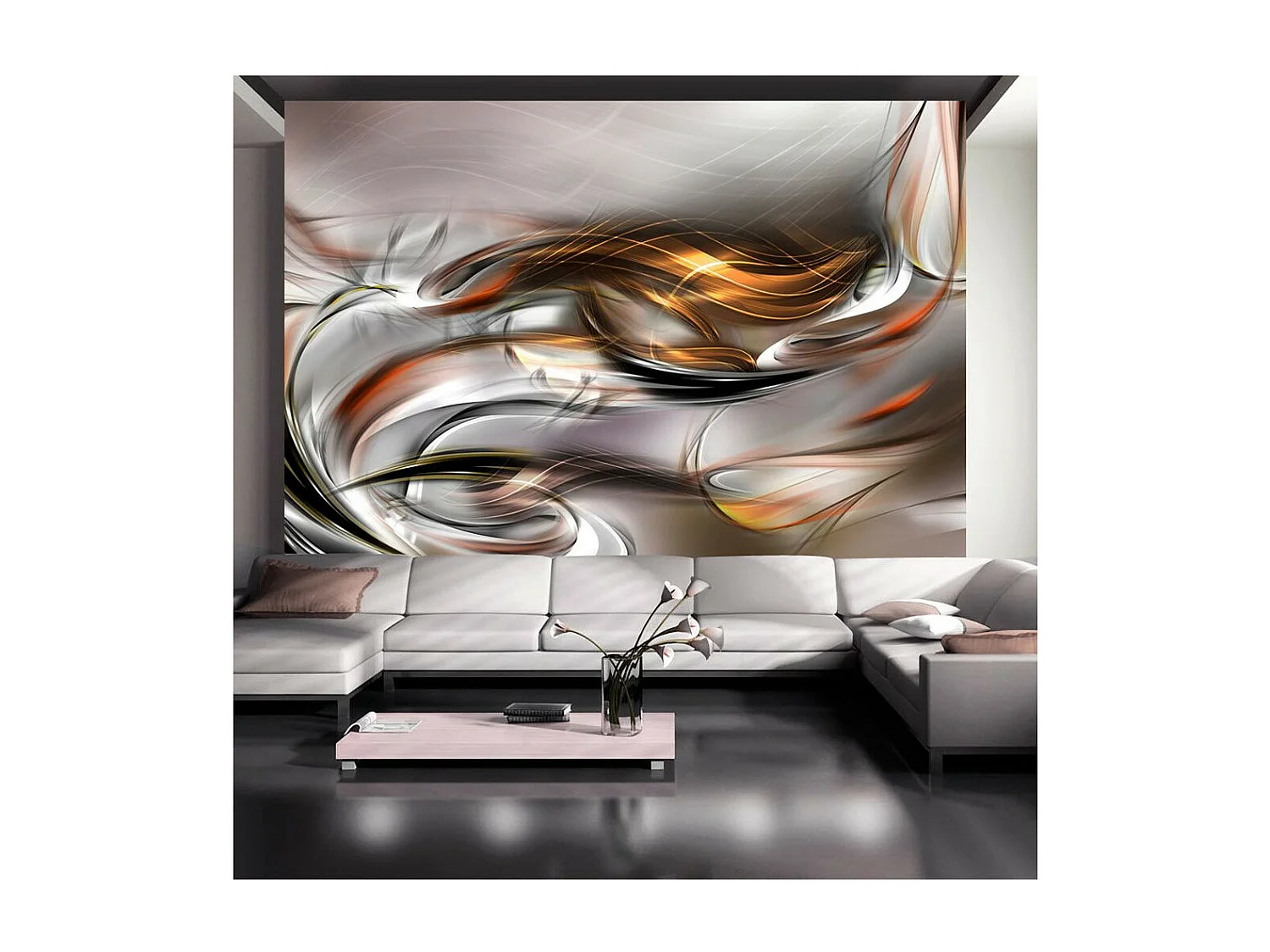 Papier Peint "Golden Cloud" 70 x 100 cm