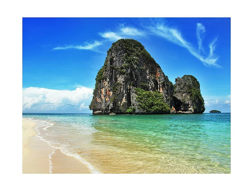 Papier Peint "Paysage Exotique Plage Railay Thaïlande" 154 x 200 cm