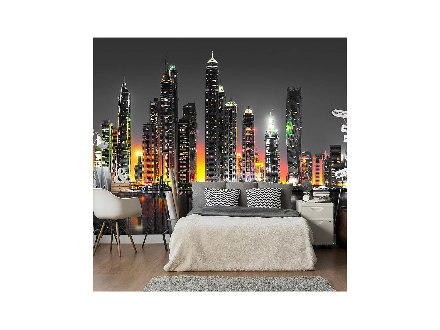 Papier Peint "Desert City Dubai" 105 x 150 cm