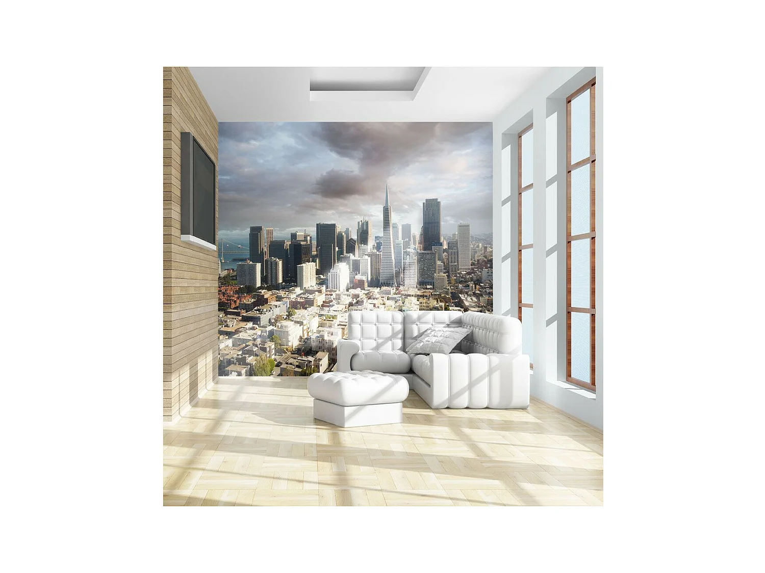 Papier Peint "Arbres : Tunnel D'automne" 193 x 250 cm