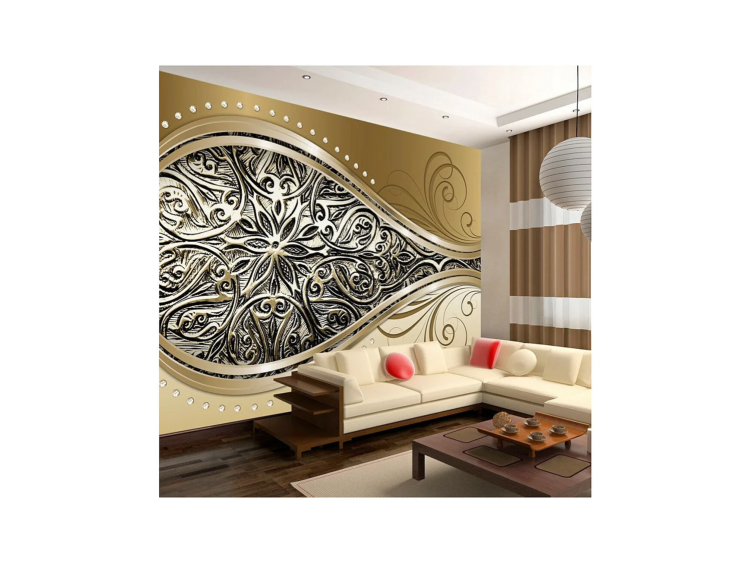 Papier Peint "Golden Eye" 245 x 350 cm