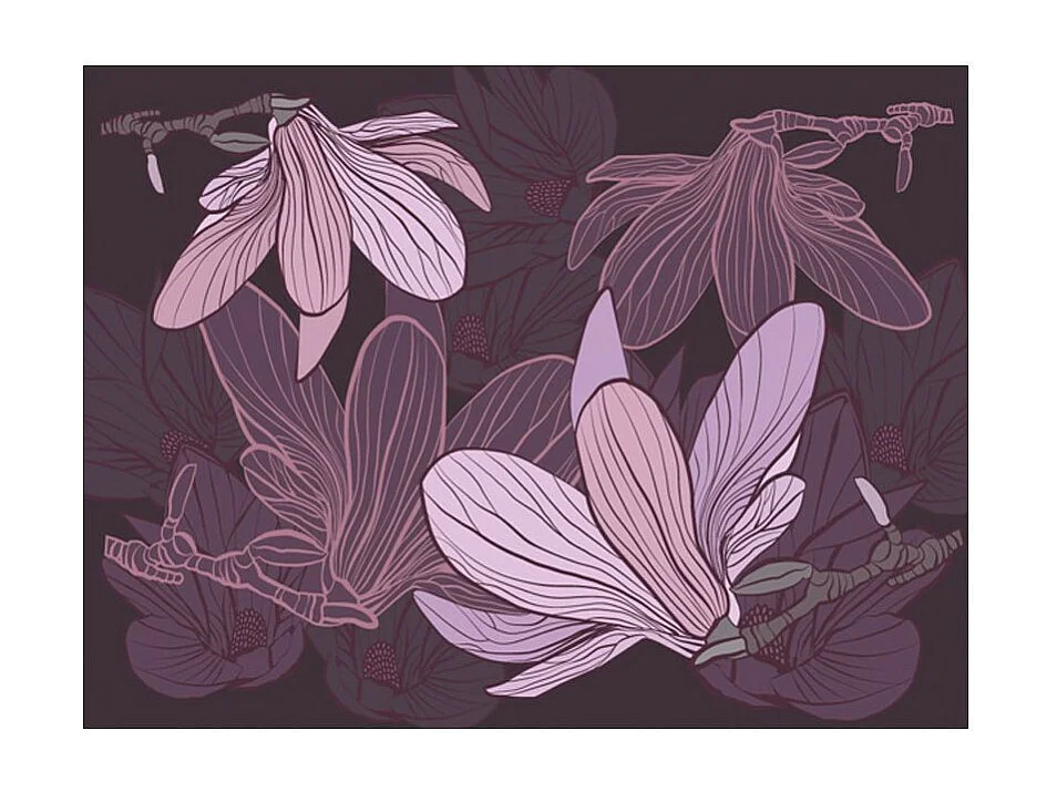 Papier Peint "Dreamy Flowers" 193 x 250 cm