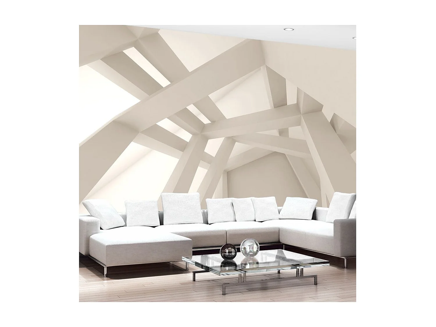 Papier Peint "Creamy Creation" 105 x 150 cm