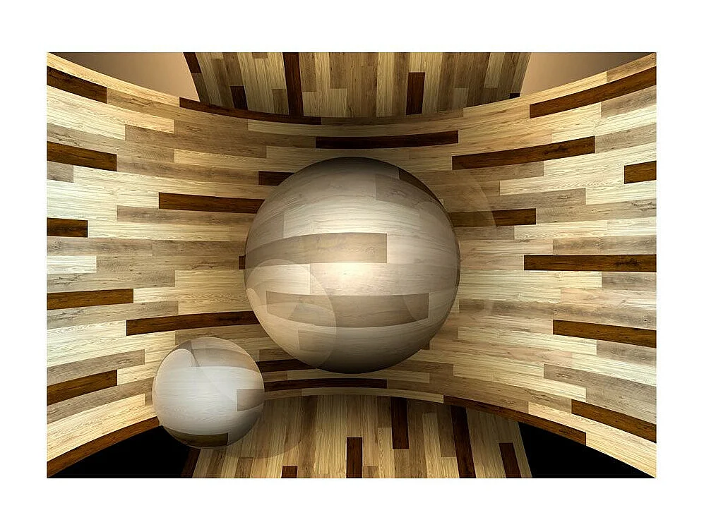 Papier Peint "Orbite de Bois" 175 x 250 cm