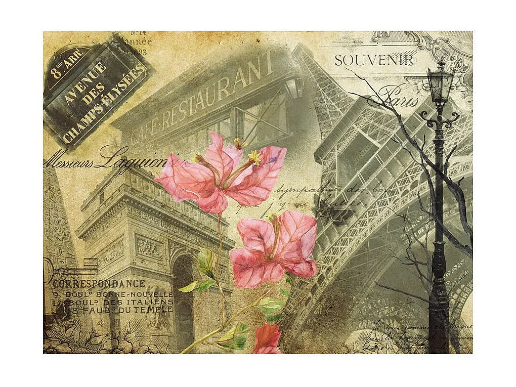 Papier Peint "Bonjour Paris!" 231 x 300 cm