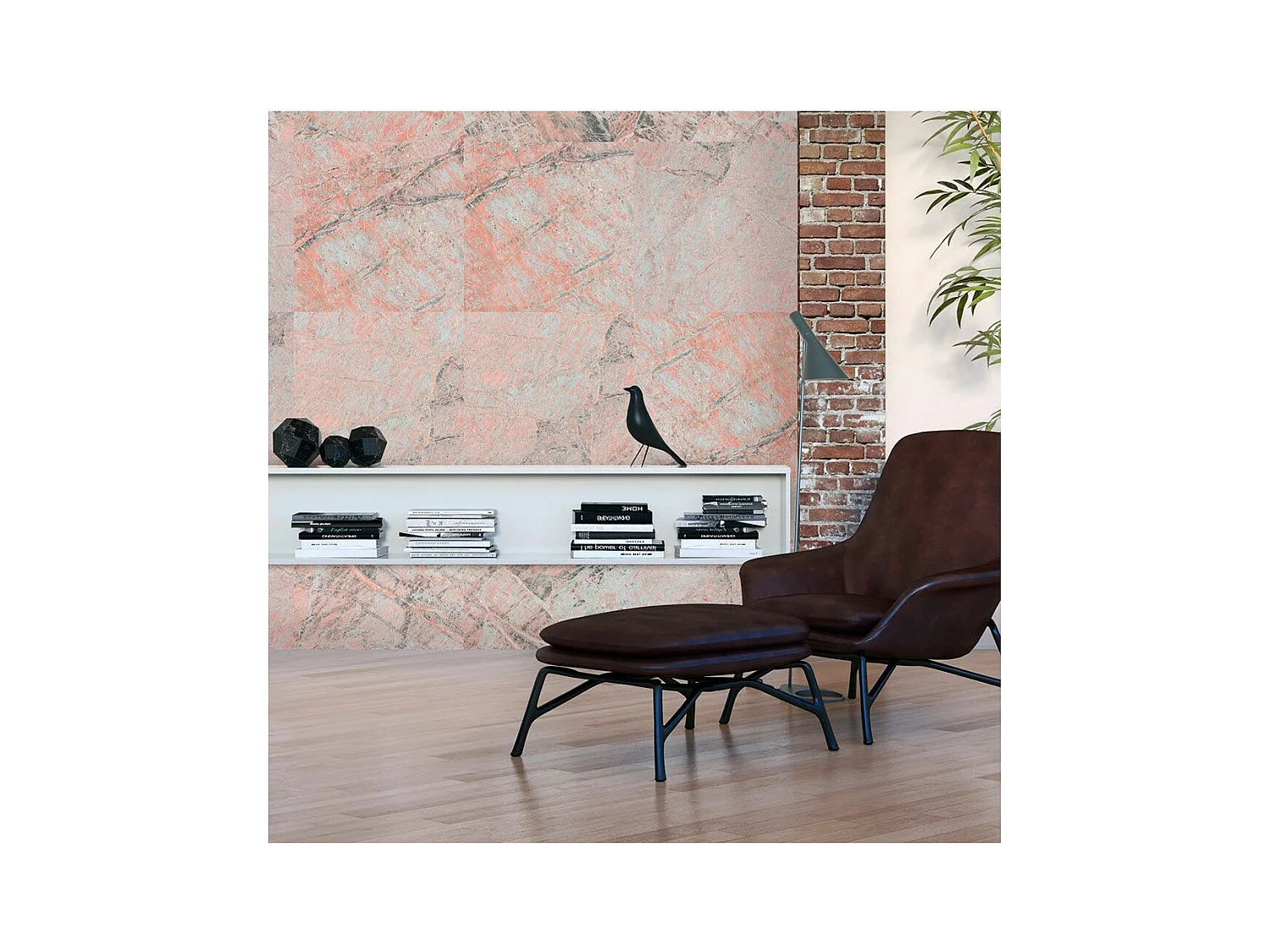 Papier Peint "Pink Marble" 50x1000cm