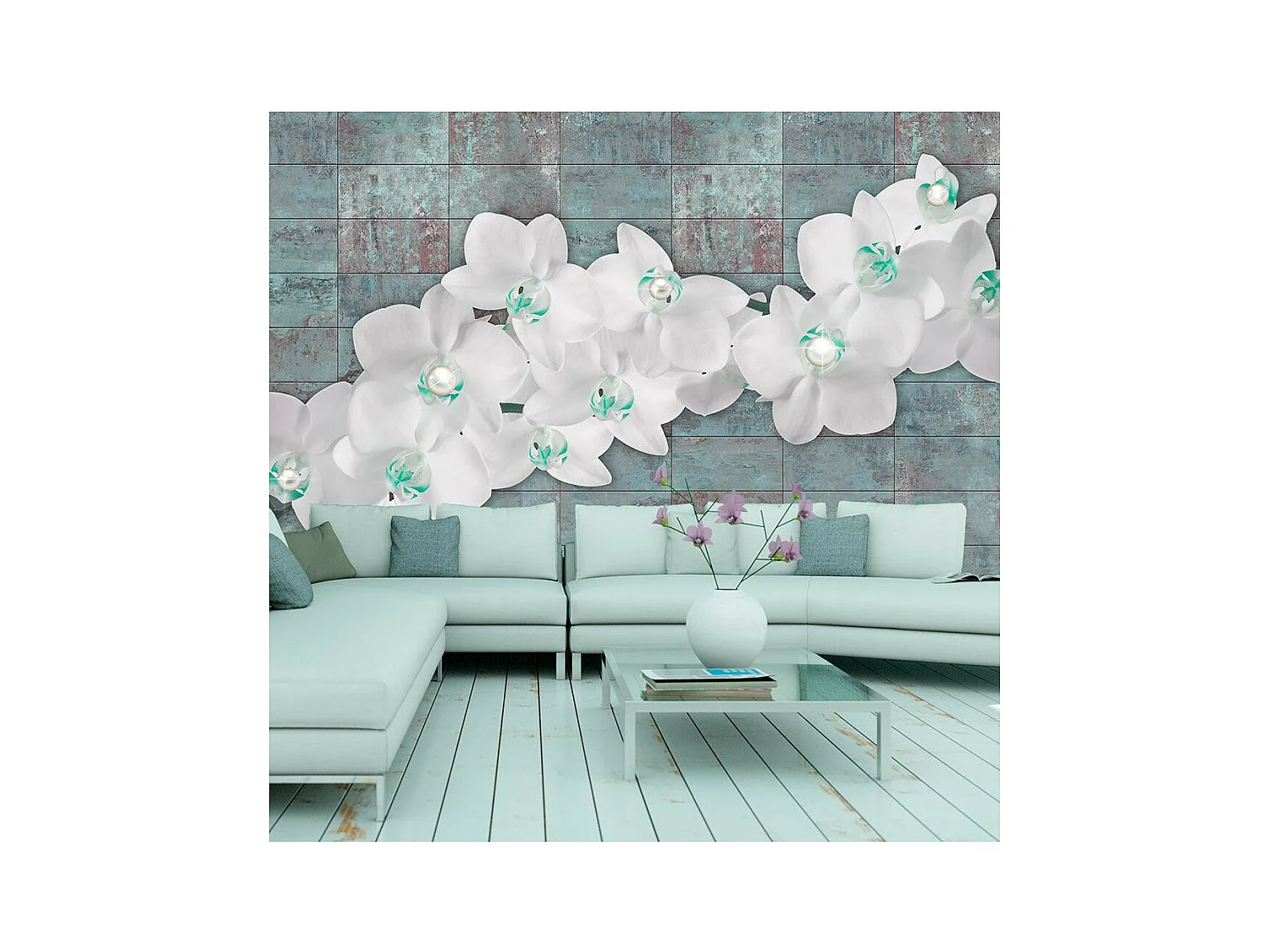 Papier Peint "Orchids with Pearls" 175 x 250 cm