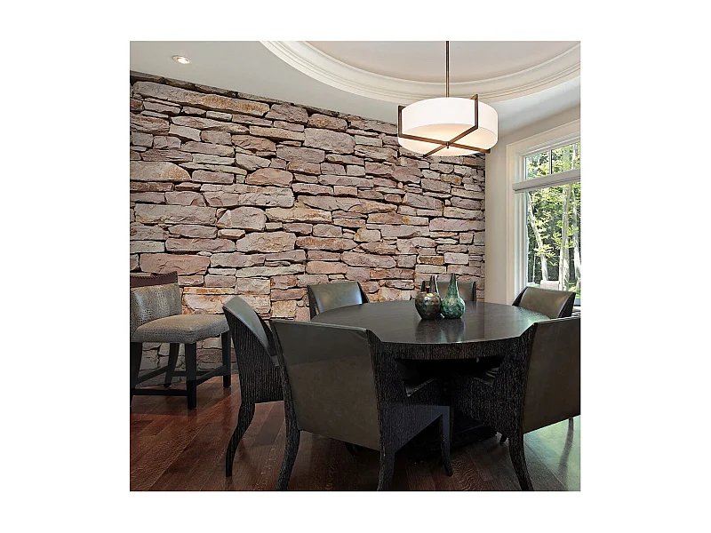 Papier Peint "Mur de Pierre Naturelle" 309 x 400 cm