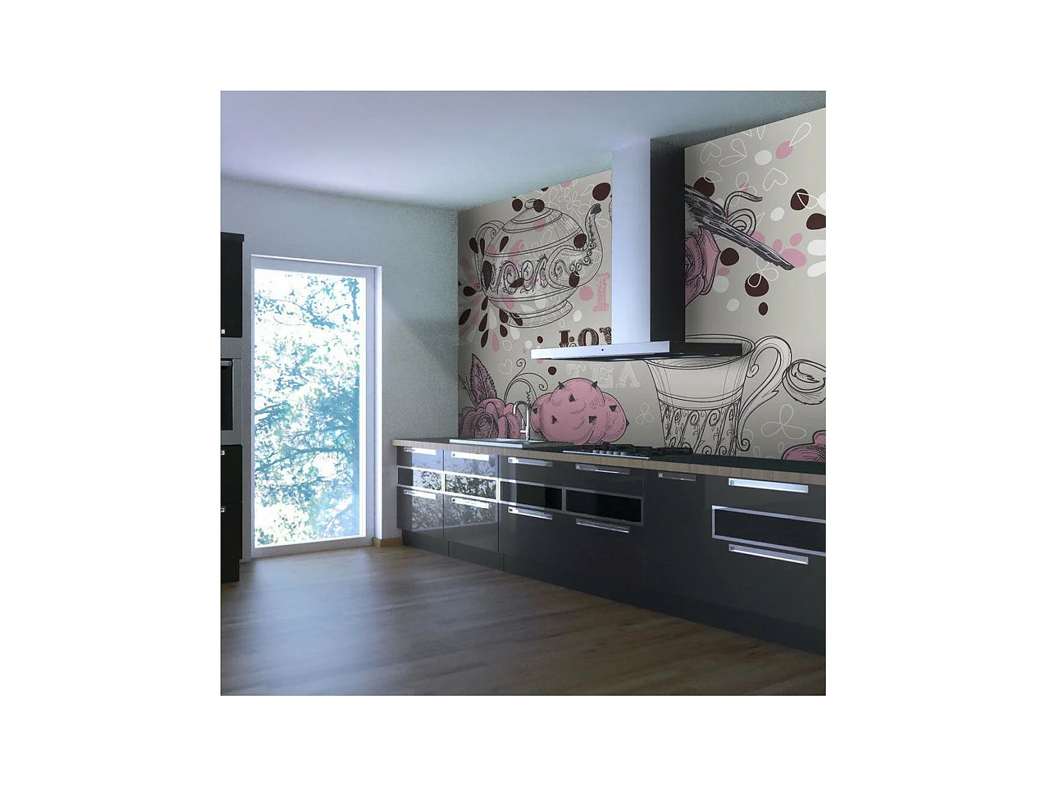 Papier Peint "Afternoon Tea" 154 x 200 cm