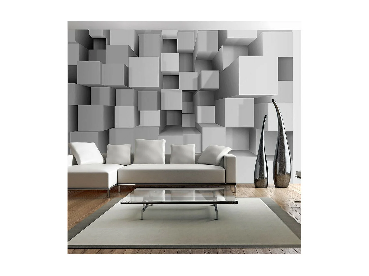 Papier Peint "Geometric Puzzle II" 70 x 100 cm