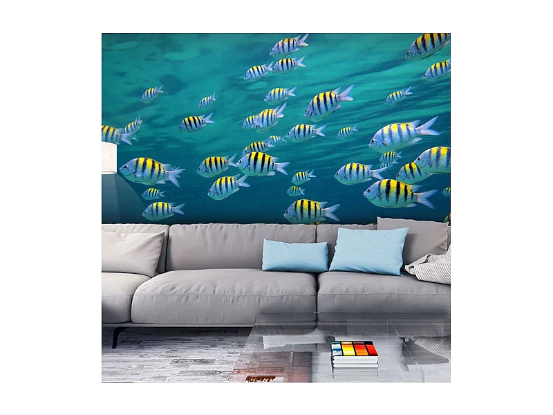 Papier Peint "Paysage Sous Marin Caraïbe" 231 x 300 cm