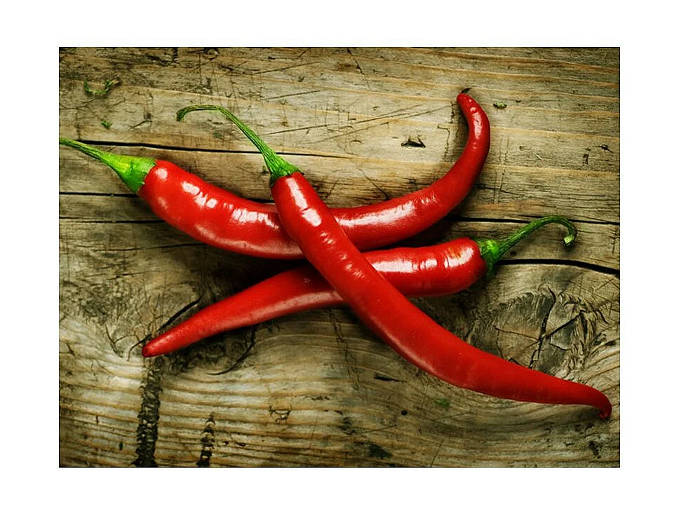 Papier Peint "Spicy Chili Peppers" 270 x 350 cm