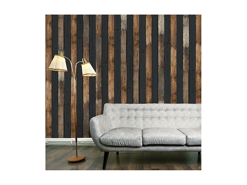 Papier Peint "Wooden Duo" 50x1000cm