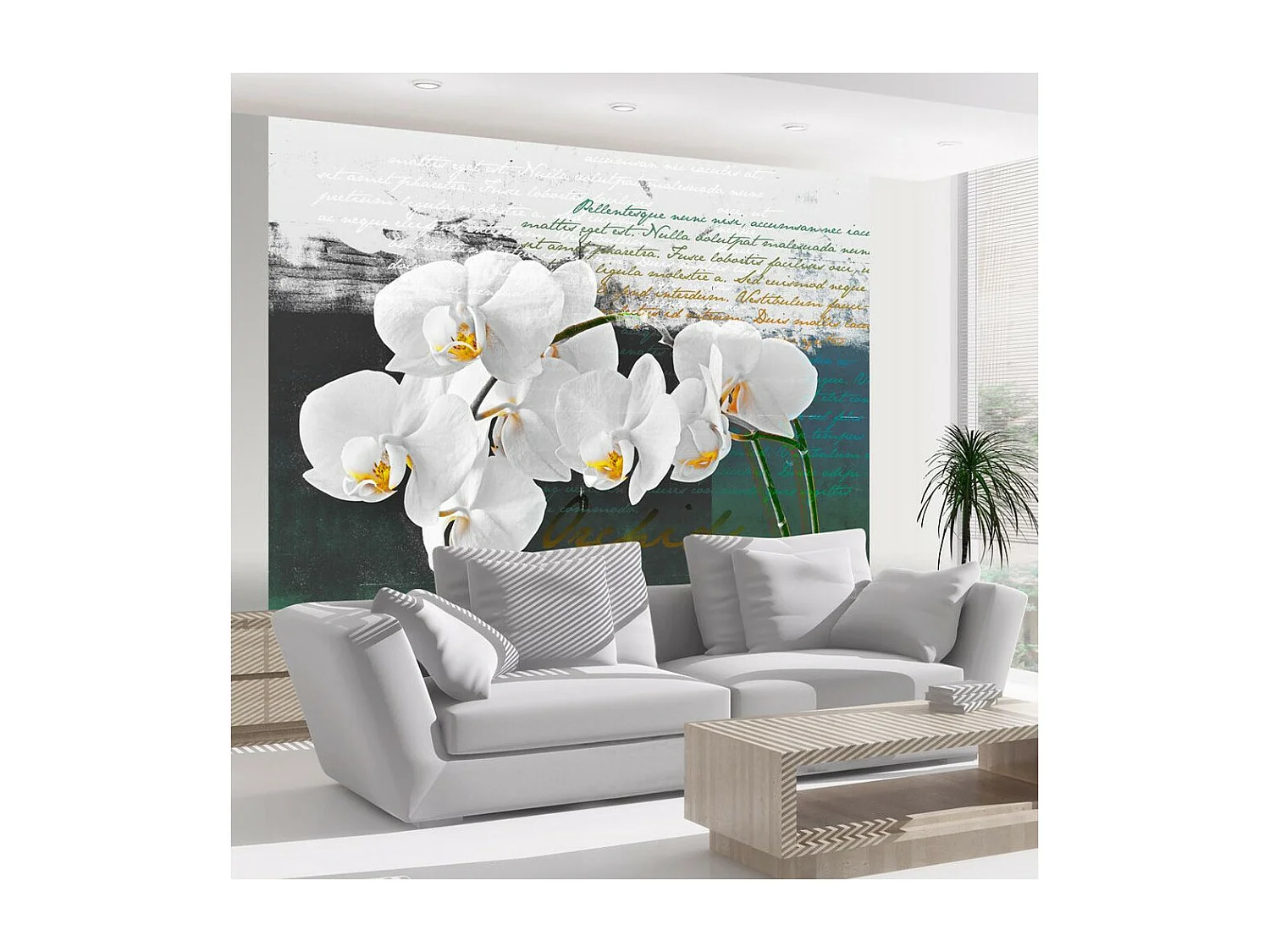 Papier Peint "Orchidées Inspiration du Poète" 193 x 250 cm