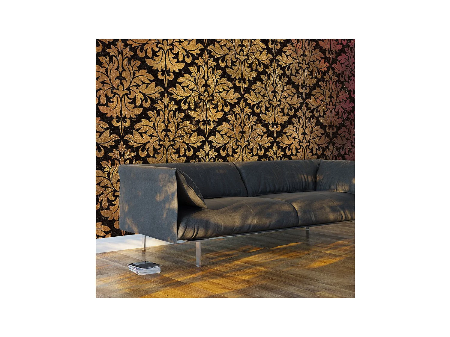 Papier Peint XXL "Golden Baroque" 280x500cm