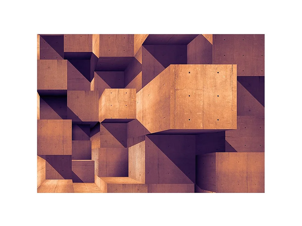 Papier Peint "Sunset Over the Concrete City" 70 x 100 cm