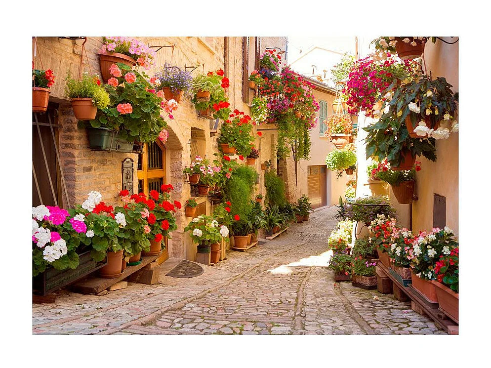 Papier Peint "The Alley in Spello Italy" 105 x 150 cm