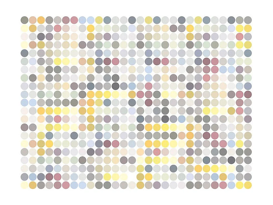 Papier Peint "Colored Polka Dots" 193 x 250 cm