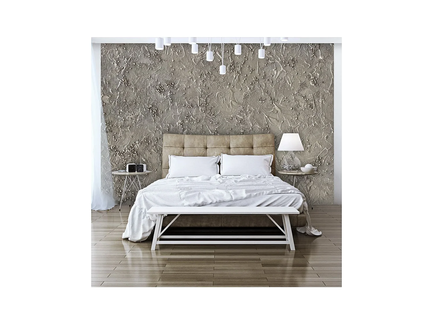 Papier Peint "Silver Serenade" 245 x 350 cm