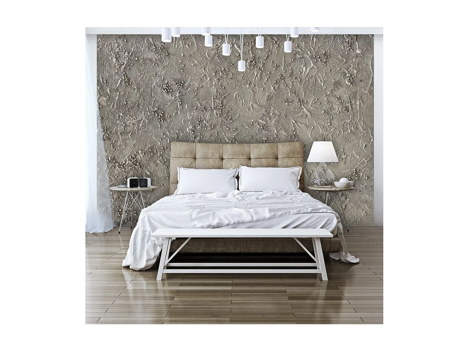 Papier Peint "Silver Serenade" 245 x 350 cm