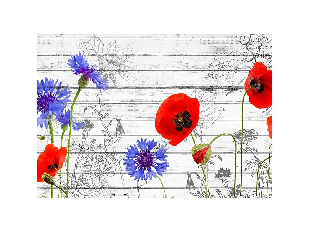 Papier Peint "Wildflowers" 70 x 100 cm