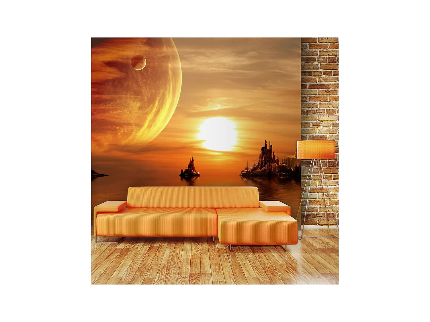 Papier Peint "Fantasy Sunset" 154 x 200 cm