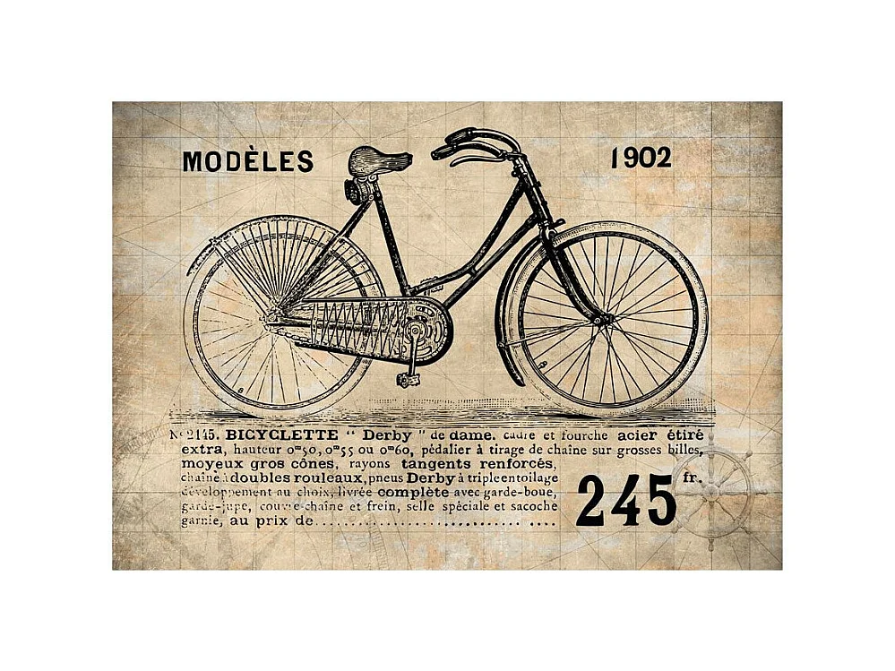 Papier Peint "Vélo Ancien" 280 x 400 cm