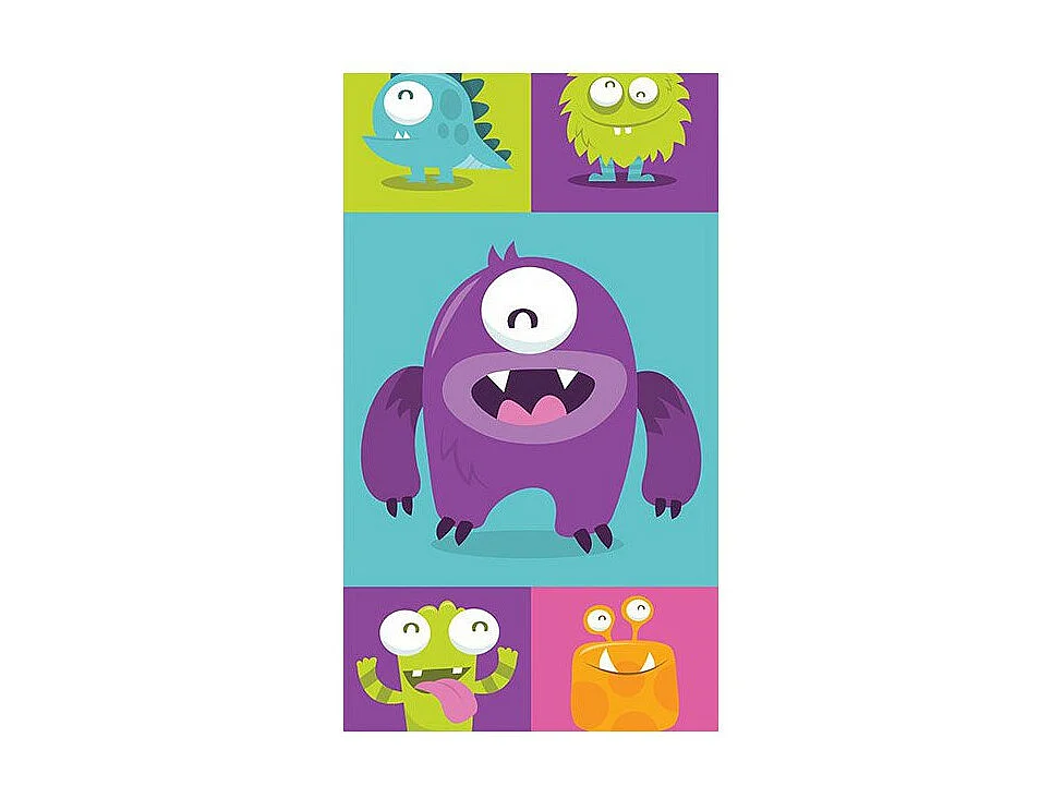 Papier Peint "Lovely Monsters" 50x1000cm