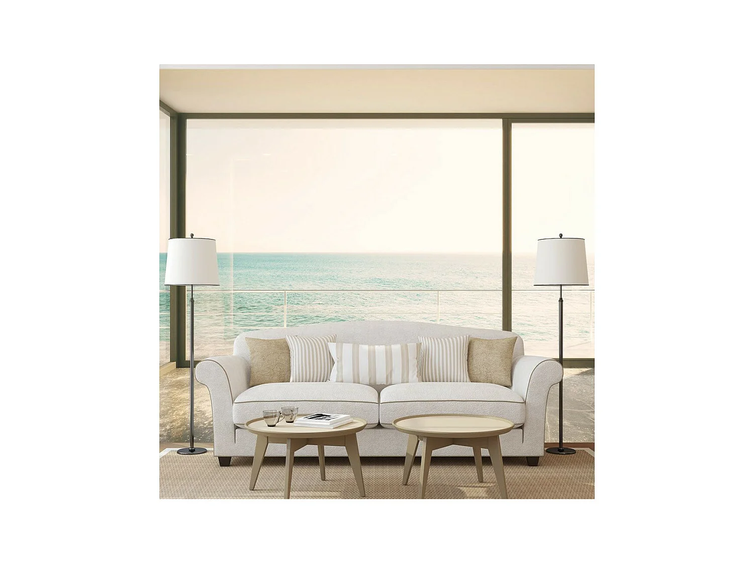 Papier Peint "Vue Ensoleillée" 105 x 150 cm