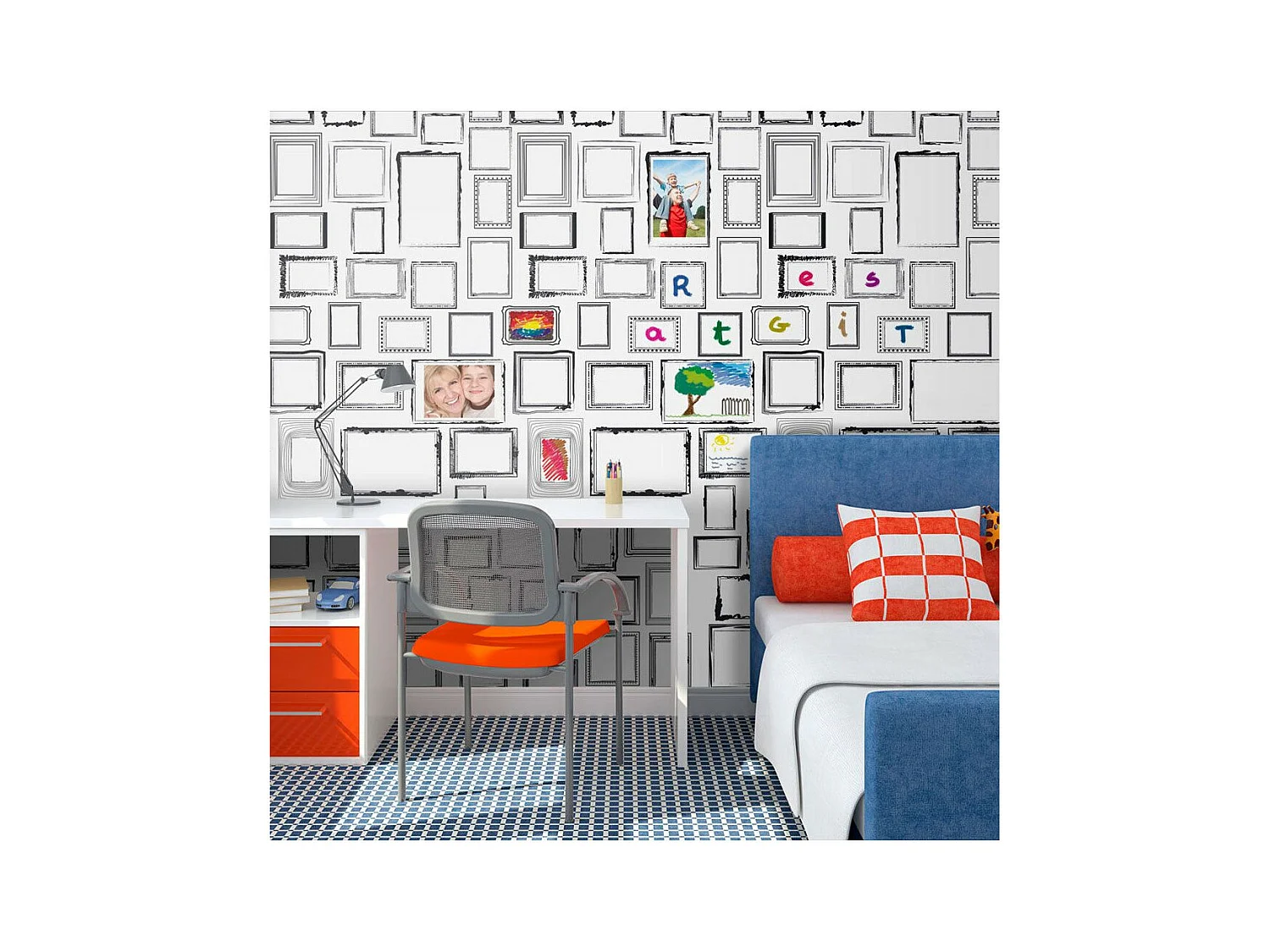 Papier Peint "Cadres Création Sans Limite" 270 x 350 cm