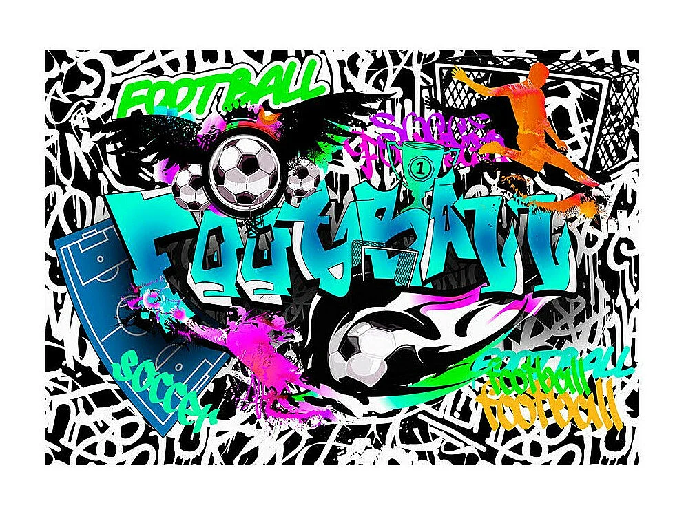 Papier Peint "Sports Graffiti" 175 x 250 cm