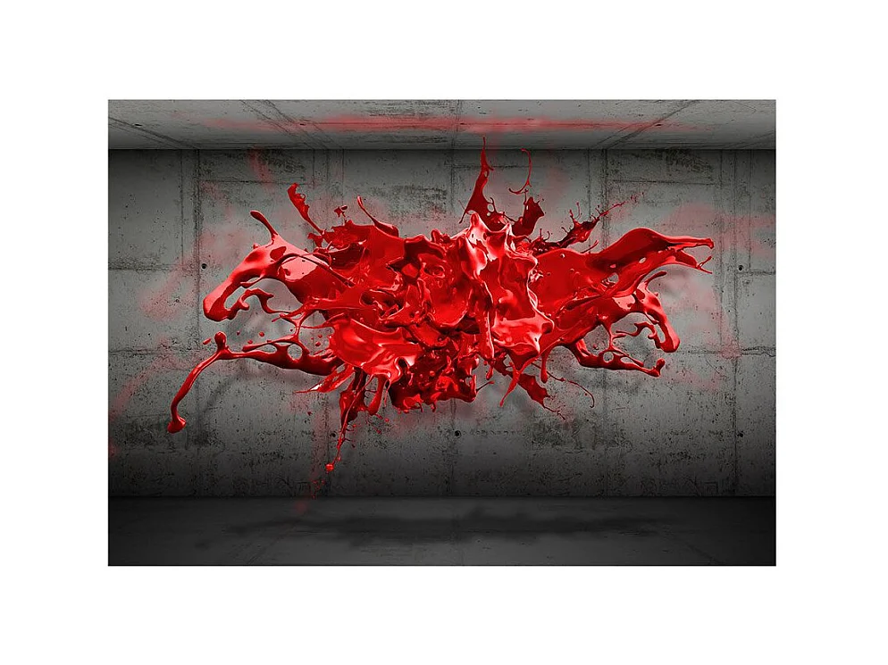 Papier Peint "Red Ink Blot" 245 x 350 cm