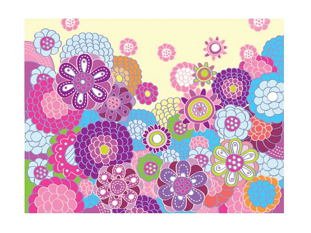 Papier Peint "Joyeuse Prairie" 154 x 200 cm