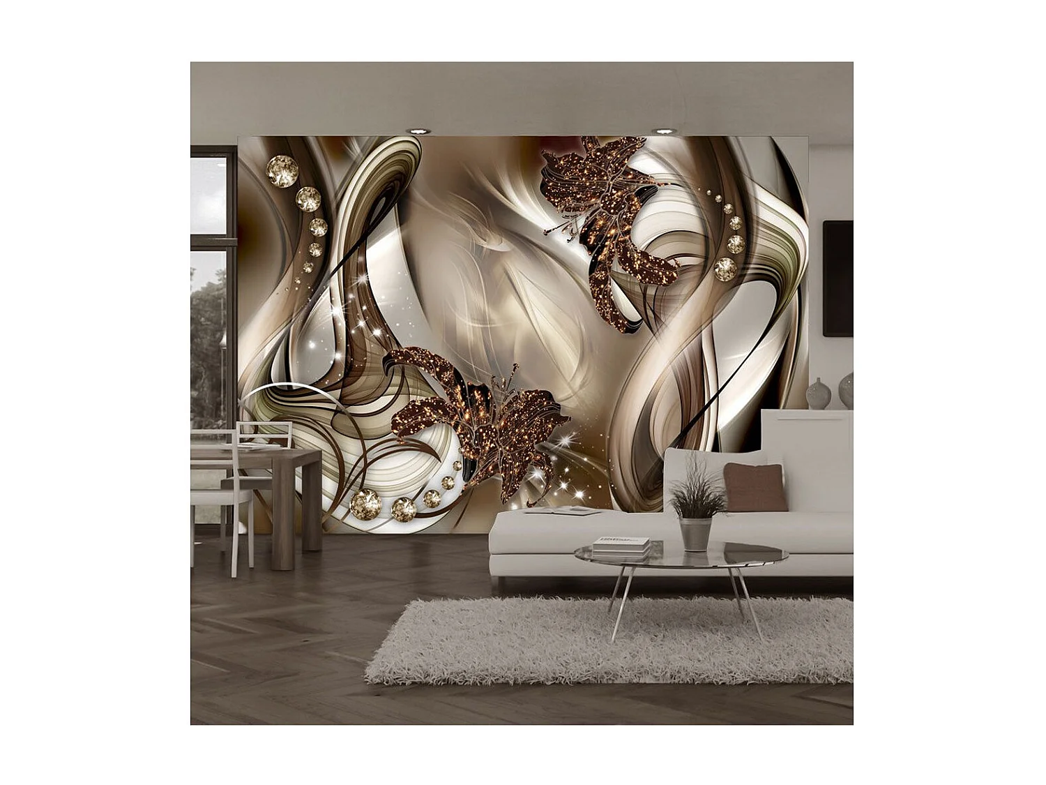 Papier Peint "Eccentric Composition" 140 x 200 cm