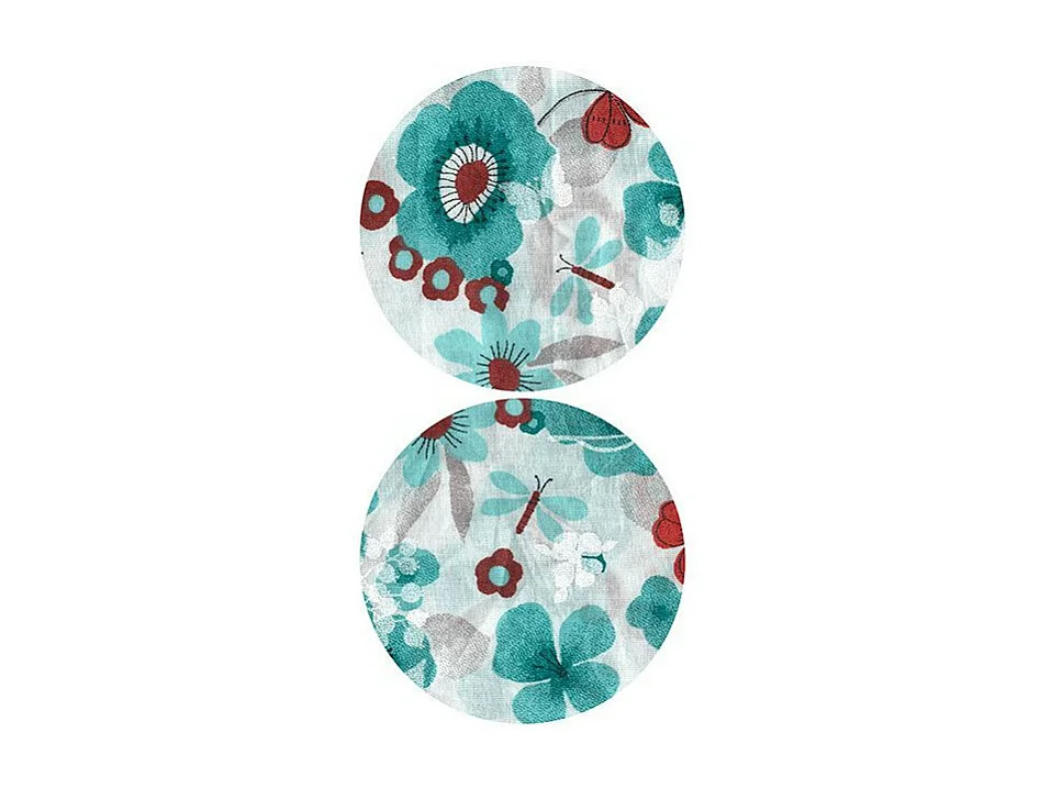 Papier Peint "Turquoise Meadow Circle" 50x1000cm