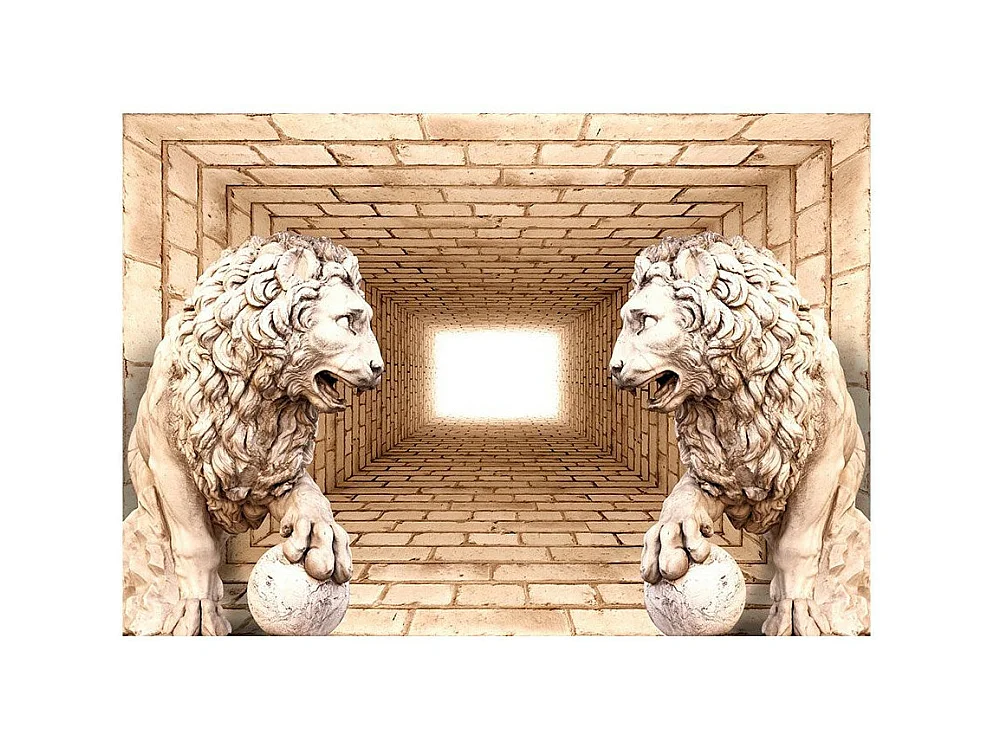 Papier Peint "Mystery of Lions" 70 x 100 cm