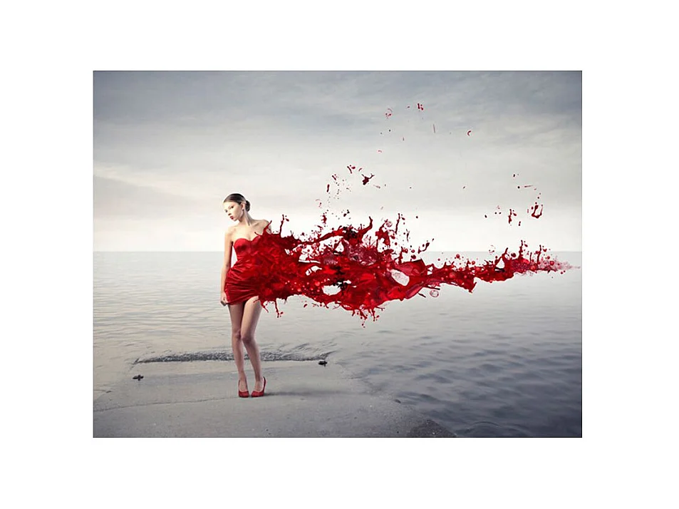 Papier Peint "Red Beauty" 231 x 300 cm