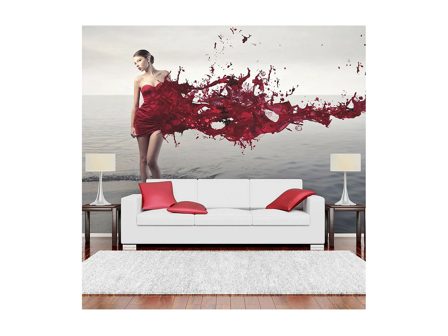 Papier Peint "Red Beauty" 231 x 300 cm