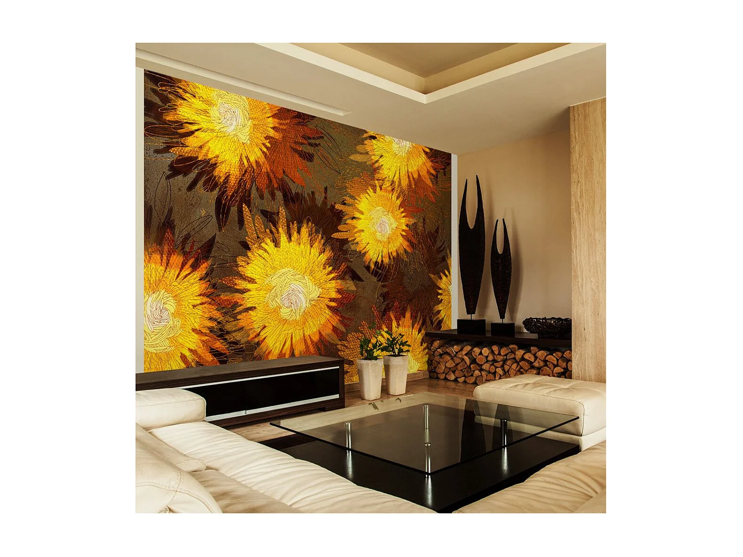 Papier Peint "Sunflower Dance" 175 x 250 cm