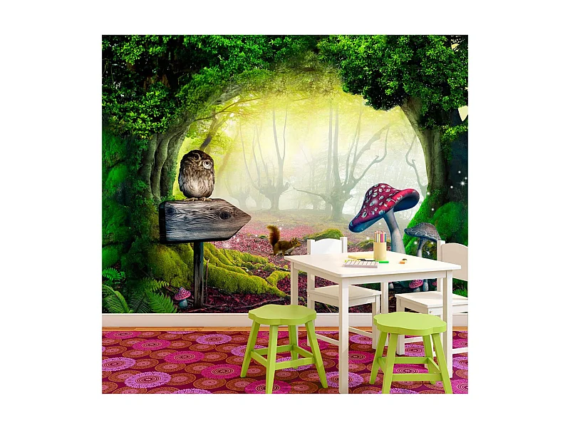 Papier Peint "Owlish Corner" 175 x 250 cm