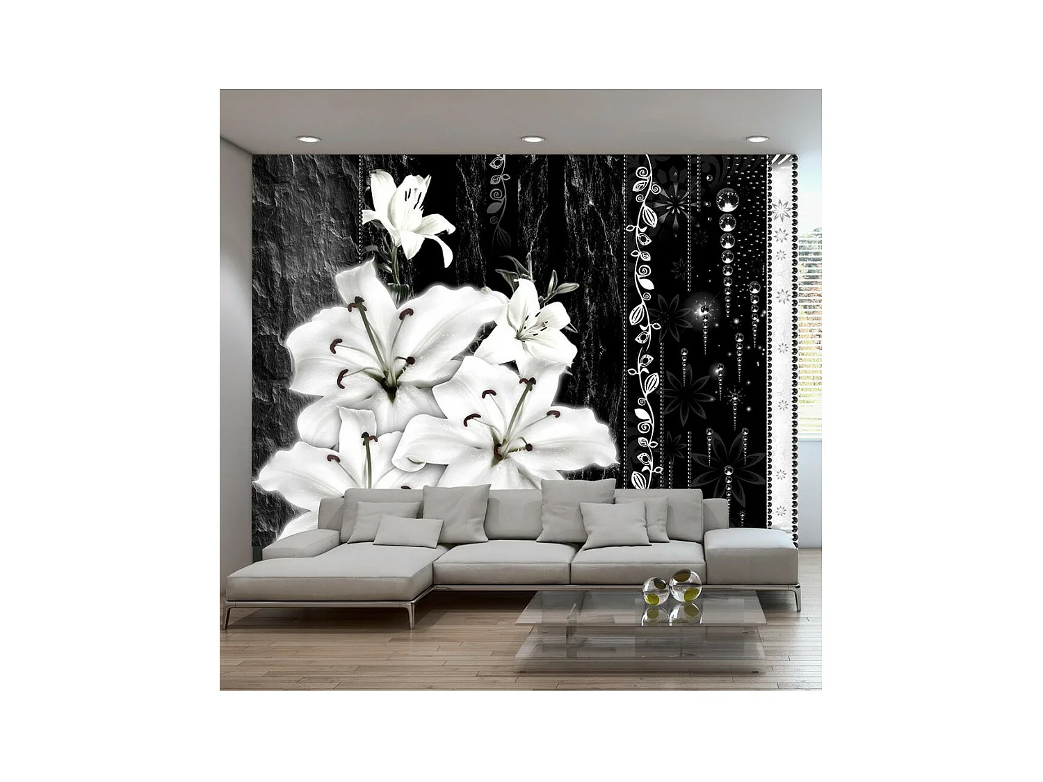 Papier Peint "Crying Lilies" 140 x 200 cm