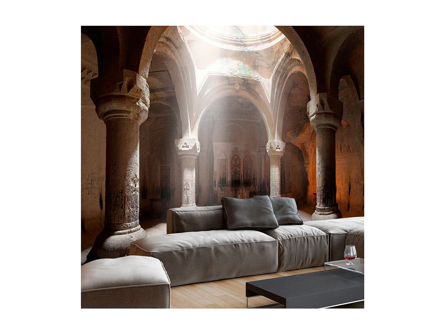 Papier Peint "Old Temple" 175 x 250 cm