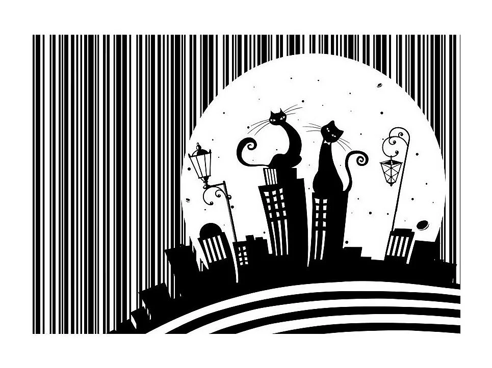 Papier Peint "Cat's Melody" 210 x 300 cm