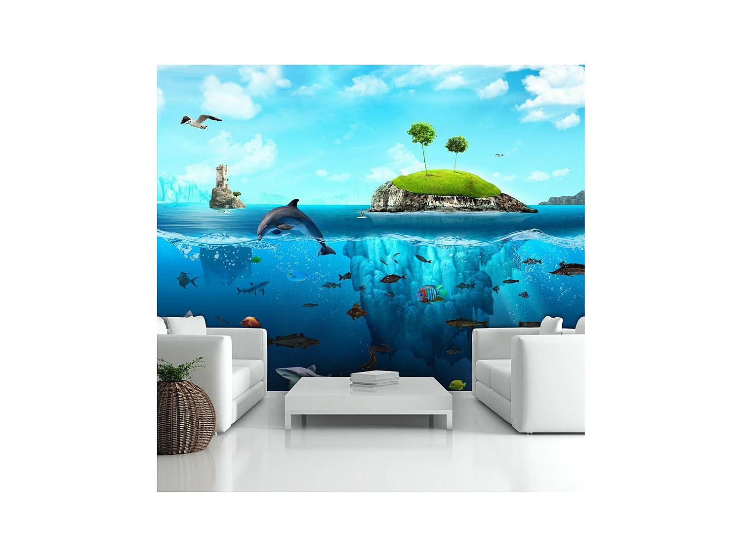 Papier Peint "Royaume Nautique" 245 x 350 cm