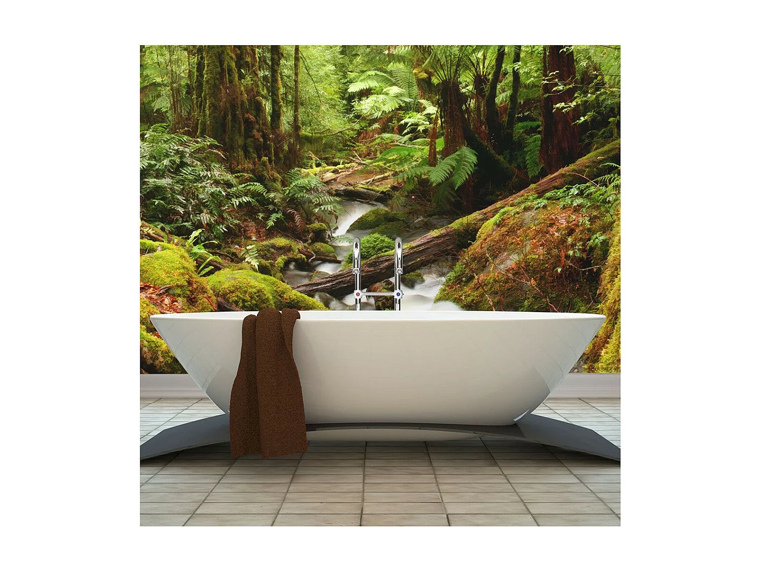 Papier Peint "Forêt Tropicale" 231 x 300 cm